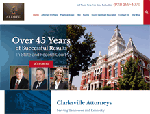 Tablet Screenshot of clarksvilleattorney.com